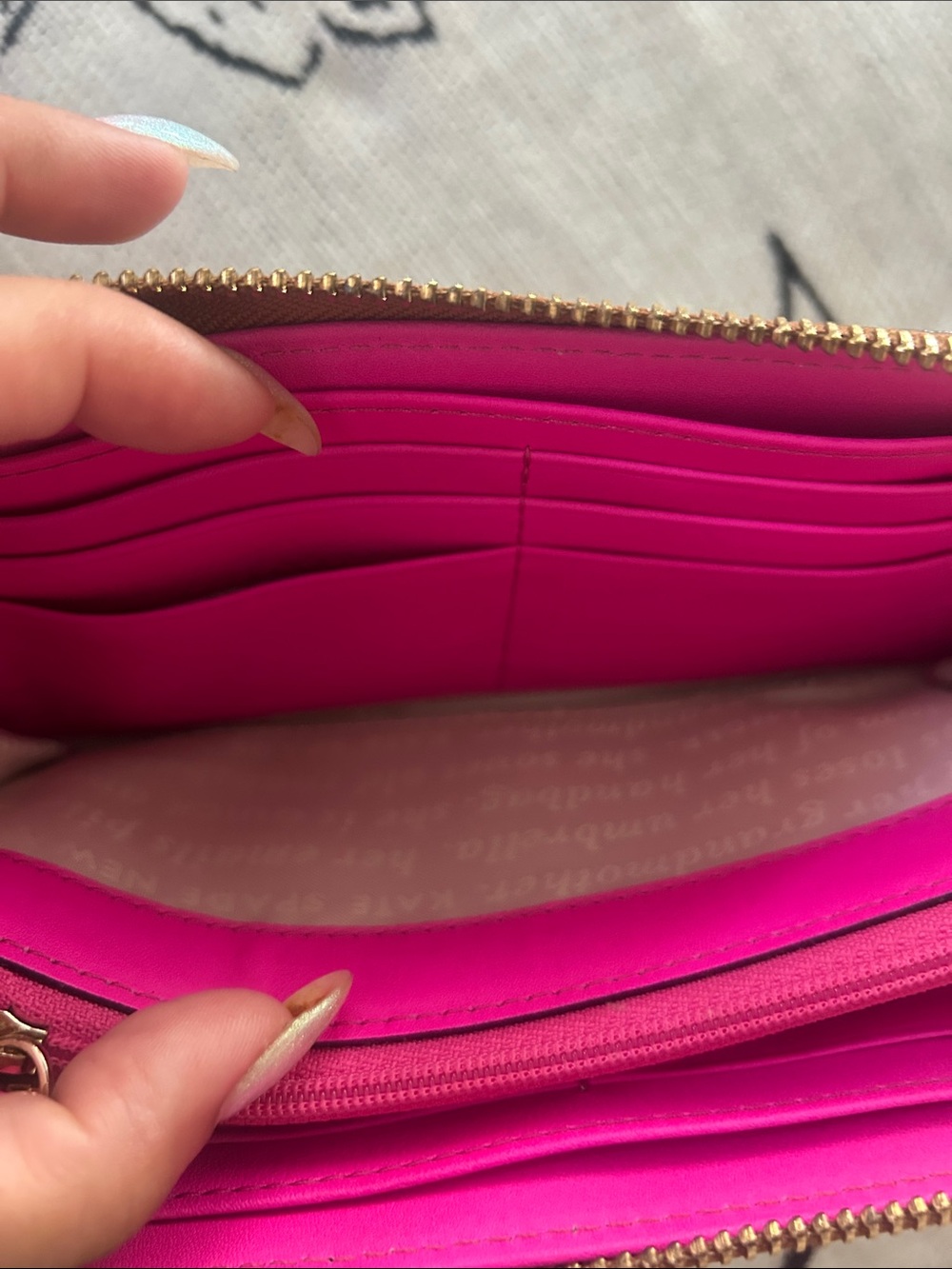kate spade Brown Zip-Around Leather Wallet - Picture 10 of 12